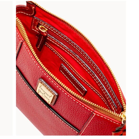 Dooney and Bourke Red Pebble Grain Lexington Crossbody NWT - Picture 8 of 9